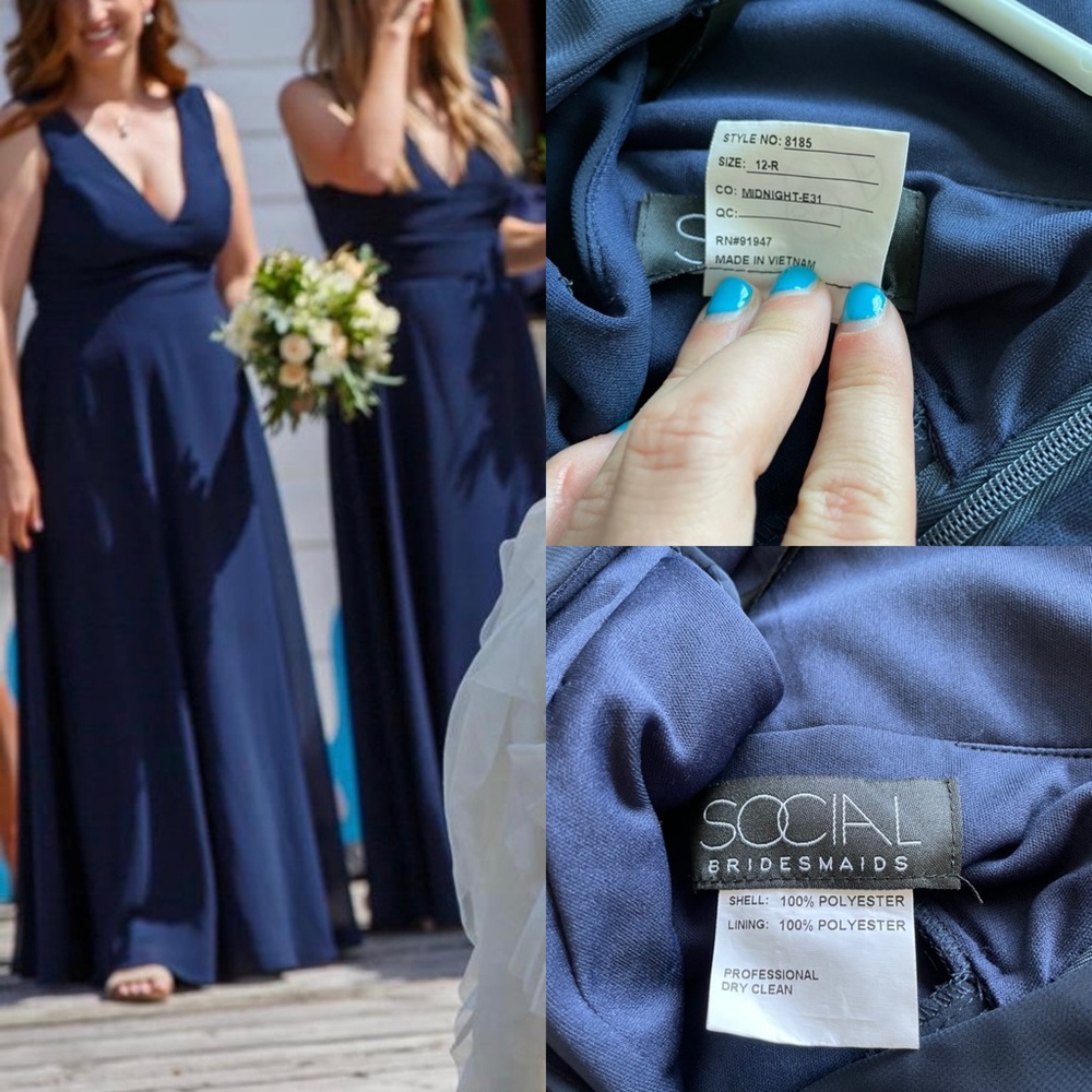 Navy bridesmaid dress